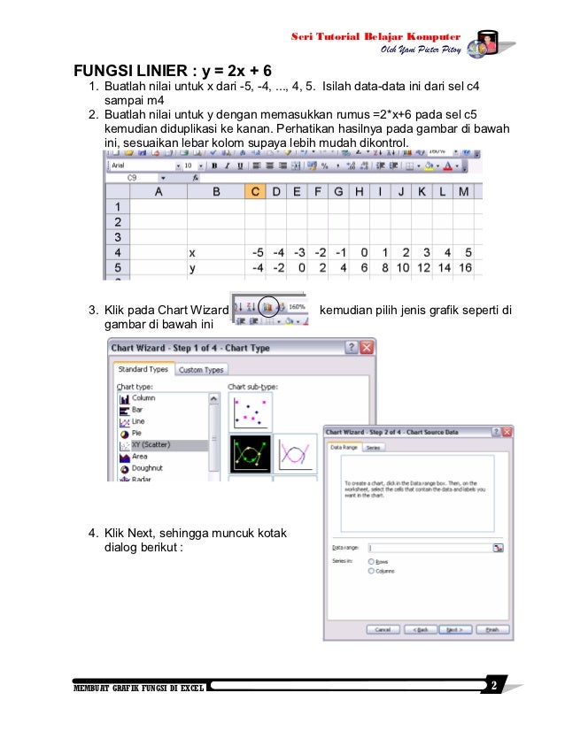 Membuat Grafik Fungsi di Excel