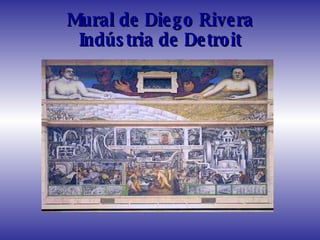 Mural de Diego Rivera Indústria de Detroit 
