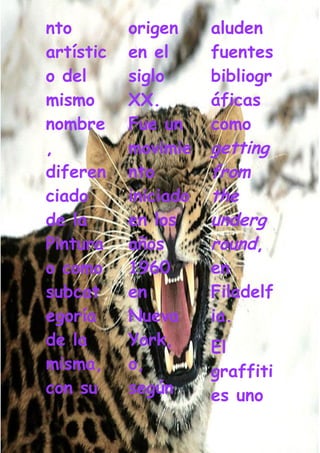 Grafiti Problema Social