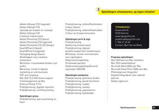 Grafoc Navormingsbrochure 2010 2011