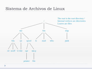 Sistema de Archivos de Linux
 