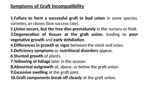 graft incompatibility and their mechanism | PPTX