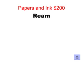 Papers and Ink $200
      Ream
 