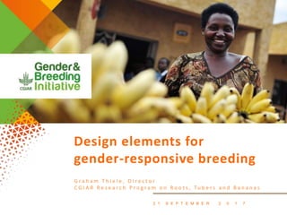 Design elements for gender-responsive breeding