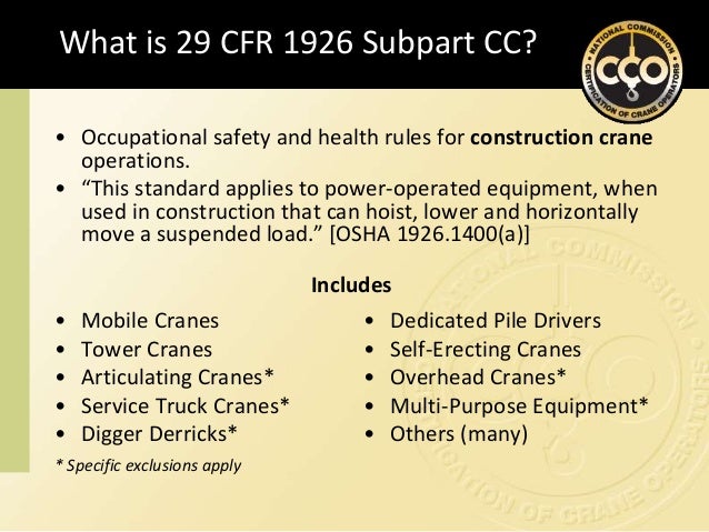 2018 crw osha crane operator certification update certified crane operator