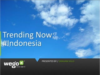 Trending Now: #Indonesia PRESENTED BY / GRAHAM HILLS 
