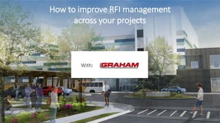 How to improve RFI management
across your projects
With:
 