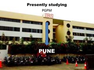 Presently studying
PGPM
PUNE