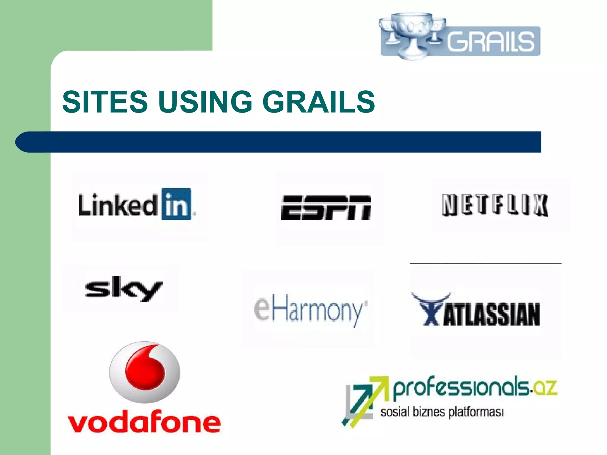 SITES USING GRAILS
 
