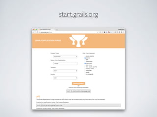 start.grails.org
 