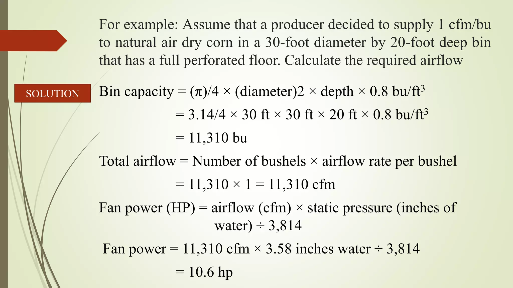 Selection, Performance and Maintenance of Grain Bin Fans