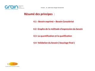 Formation Cahier des charges fonctionnel