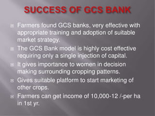 Grain cash seed bank