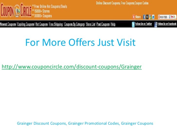Grainger Discount Coupons