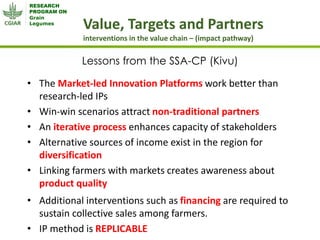 Grain Legumes - Presentation for Discussion with Donors and Partners - June 2013