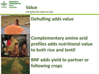 Grain Legumes - Presentation for Discussion with Donors and Partners - June 2013