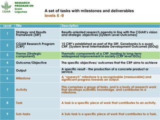 Grain Legumes - Presentation for Discussion with Donors and Partners - June 2013