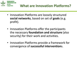 Grain Legumes - Presentation for Discussion with Donors and Partners - June 2013