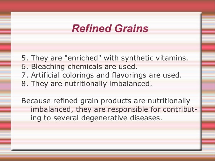 Refined Grains