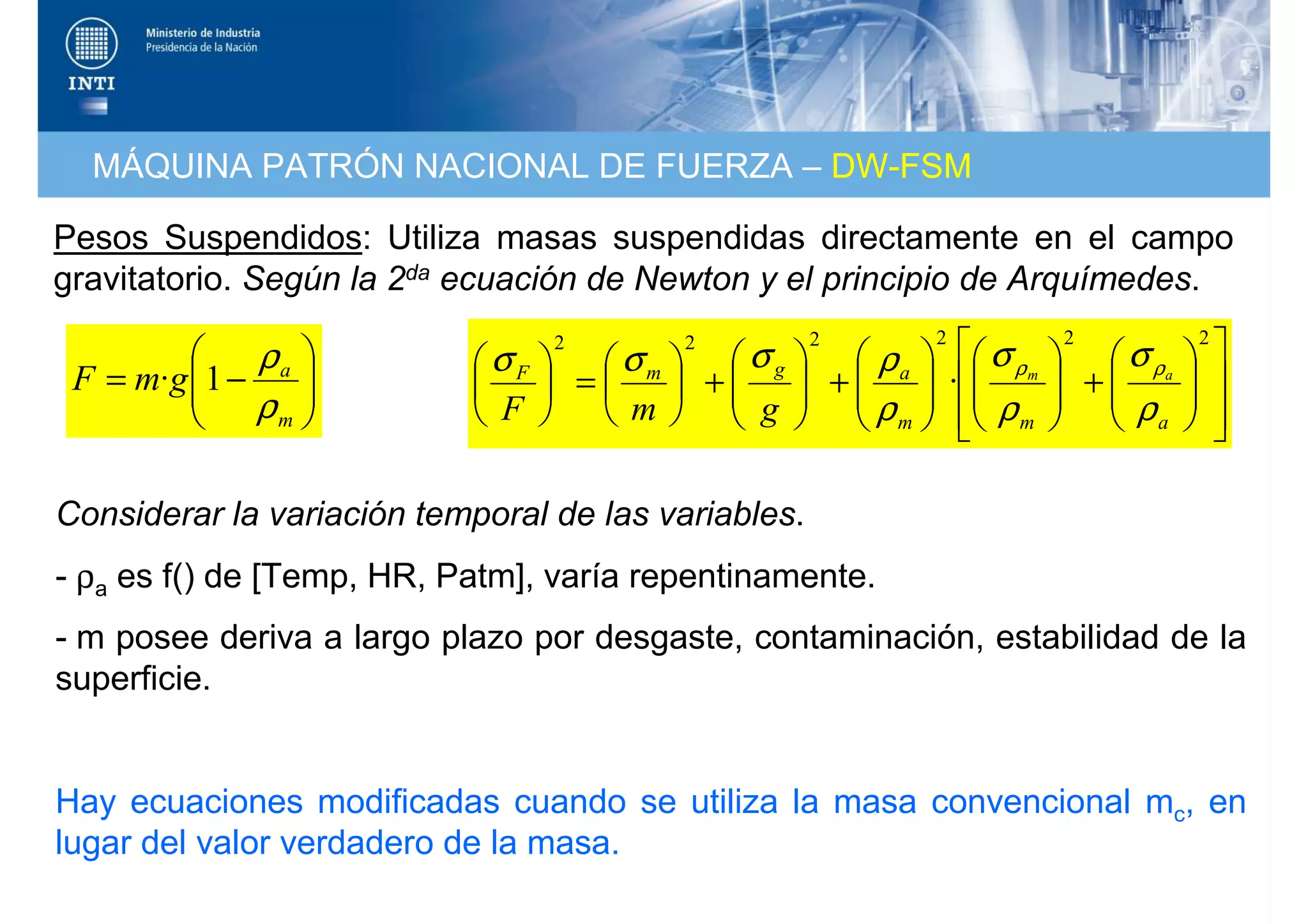 Metrología de Fuerza - Cálculo de la Incertidumbre de Medida | PDF
