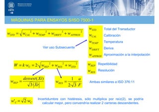 Metrología de Fuerza - Cálculo de la Incertidumbre de Medida | PDF