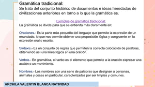 Gramatica Tradicional qué es la gramática y el diccionario.pptx