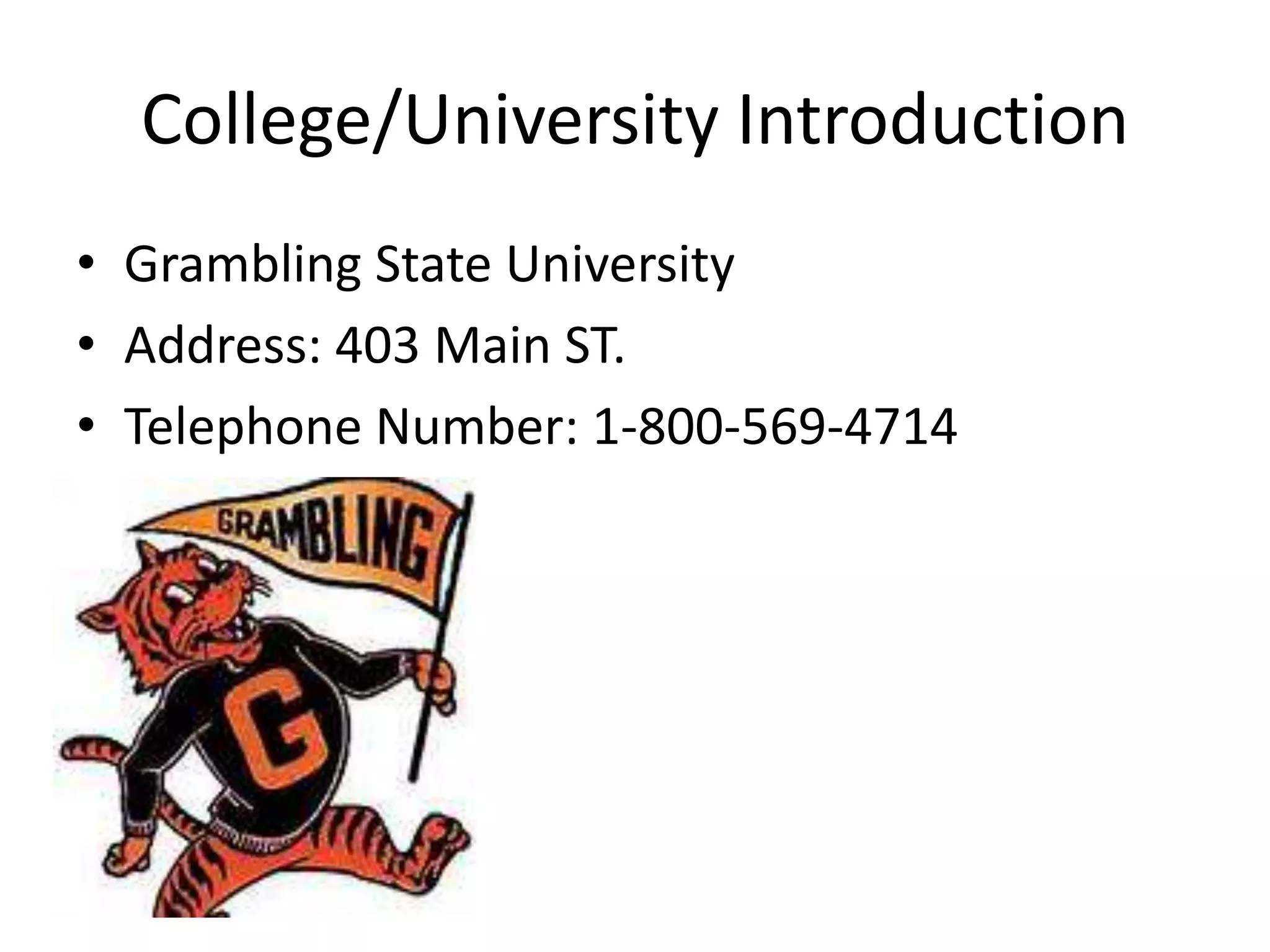Grambling state university PPT