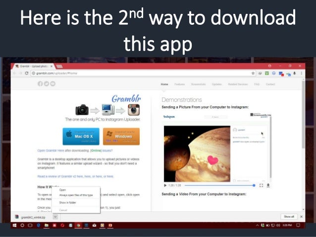 Download Gramblr (64/32 bit) for Windows 10 PC. Free gramblr instagram download pc