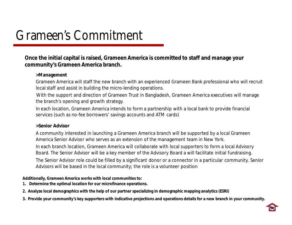 Grameen America Launching