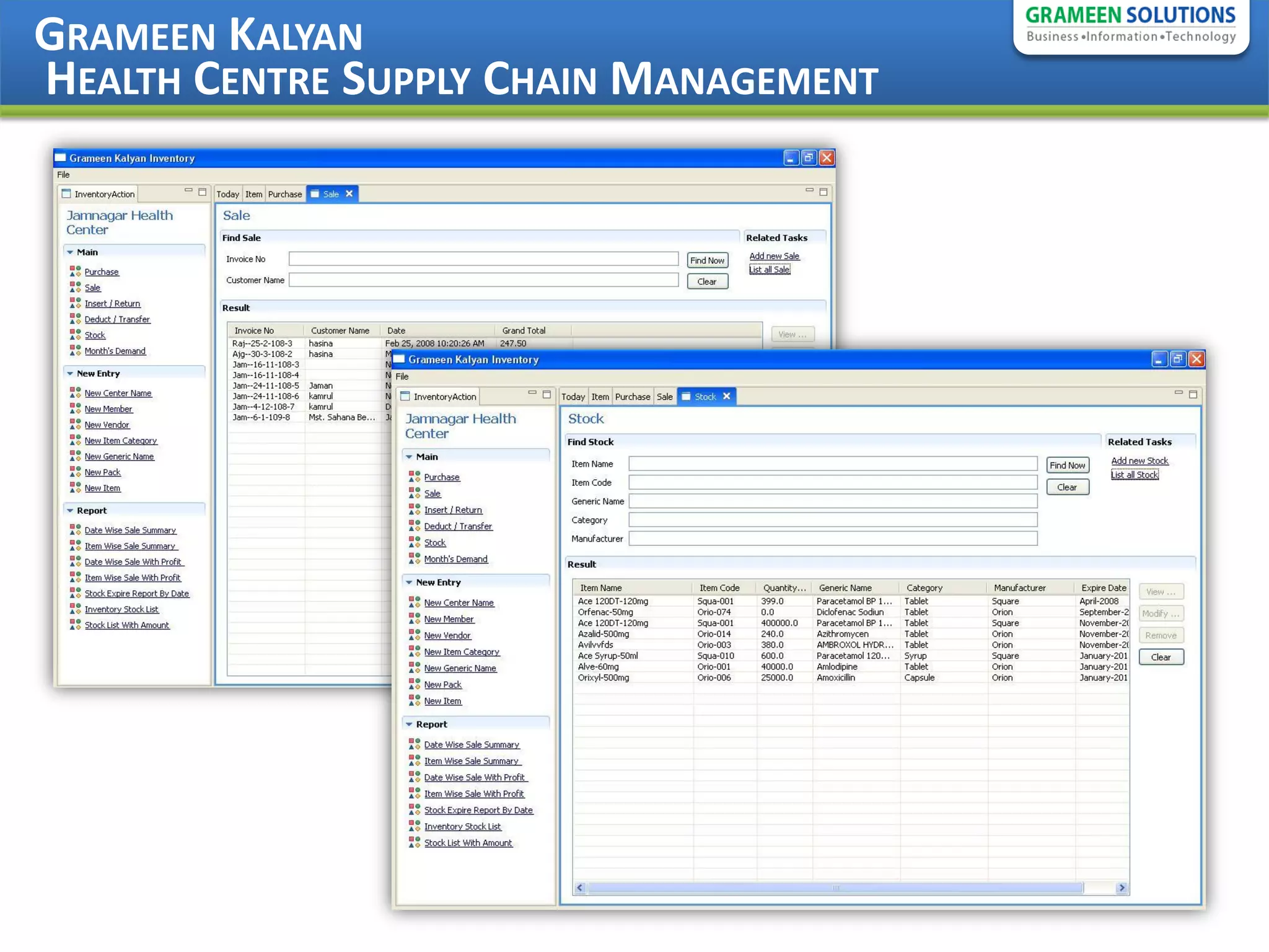 GRAMEEN KALYAN
HEALTH CENTRE SUPPLY CHAIN MANAGEMENT
 