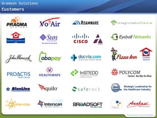 Grameen Solutions
Customers
r
 