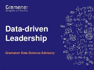 1
Data-driven
Leadership
Gramener Data Science Advisory
 