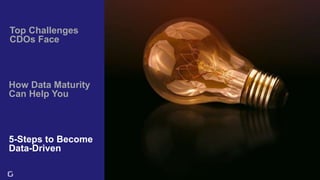 20
Top Challenges
CDOs Face
5-Steps to Become
Data-Driven
How Data Maturity
Can Help You
 