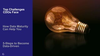 7
Top Challenges
CDOs Face
5-Steps to Become
Data-Driven
How Data Maturity
Can Help You
 