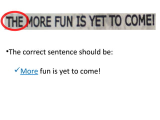 Grammar Error On Advertisements | PPT