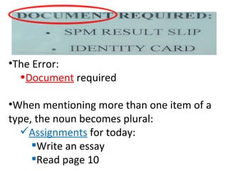 Grammar Error On Advertisements | PPT