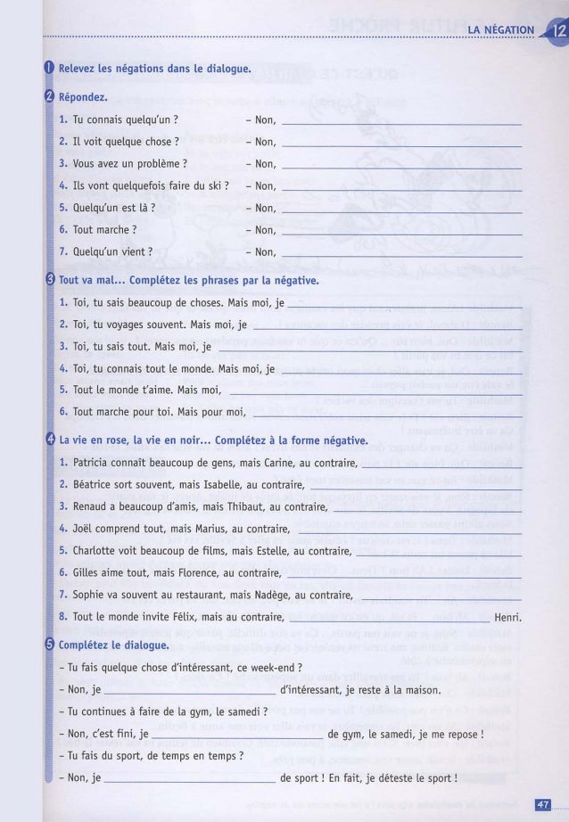 Grammaire En Dialogues Niveau Debutant