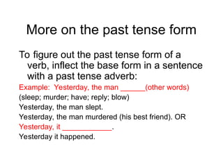Grammar - Presentaion about everything about the verb | PPT