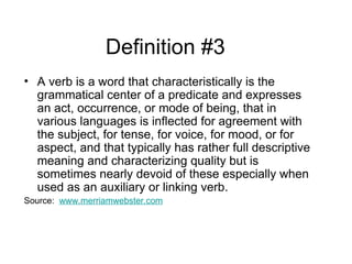 Nearly Definition Example Grammar - Presentaion about everything about the verb | PPT