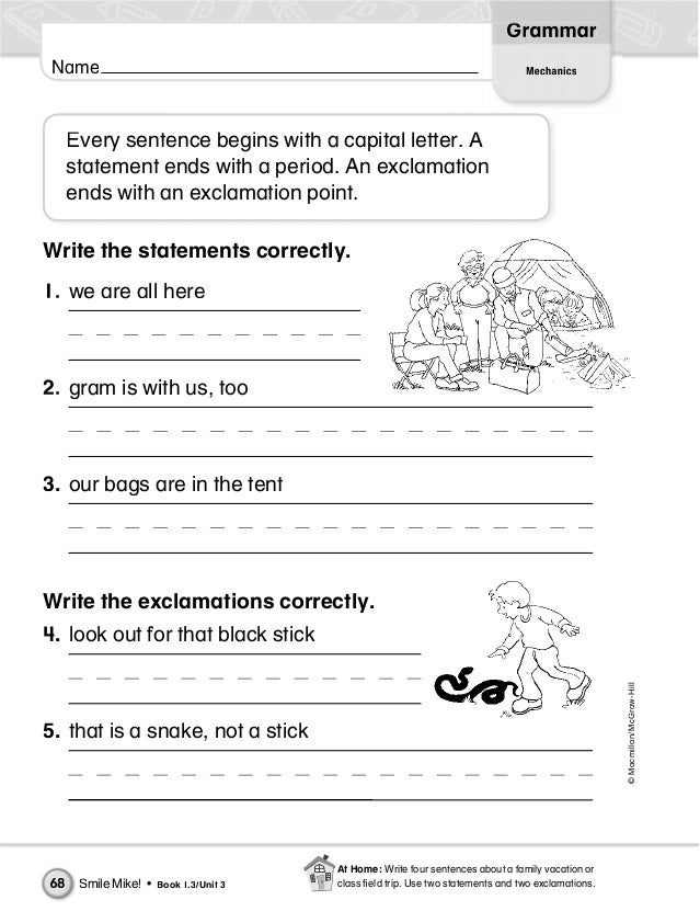 Ungrammatical Sentences Worksheets