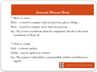 Grammar-and-Correct-Usage.powerpoint presentation | PPTX