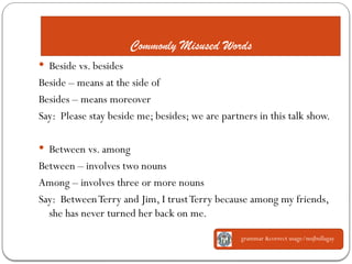 Grammar-and-Correct-Usage.powerpoint presentation | PPTX