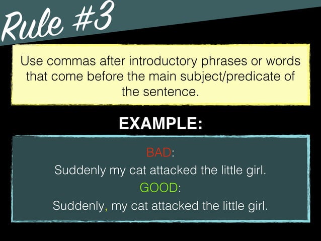 Grammar - Comma Use