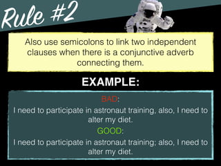 Grammar: Semicolons | PDF
