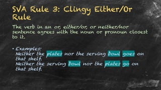 Grammar - subject verb agreement | PDF