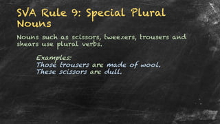 Grammar - subject verb agreement | PDF