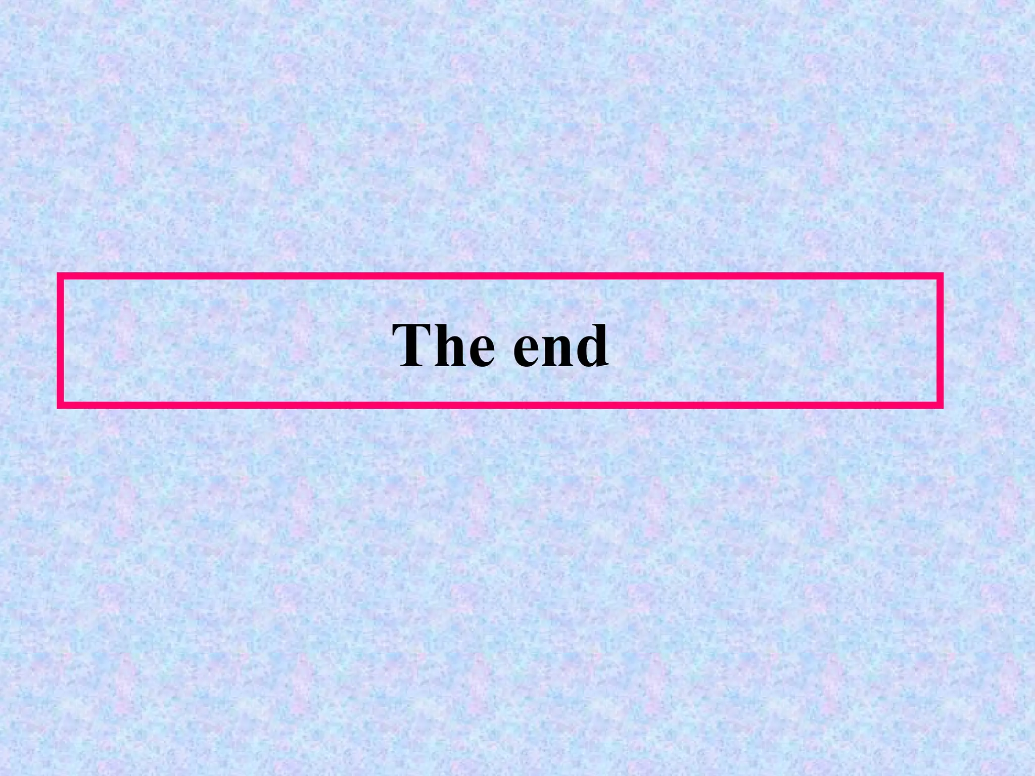 The end 