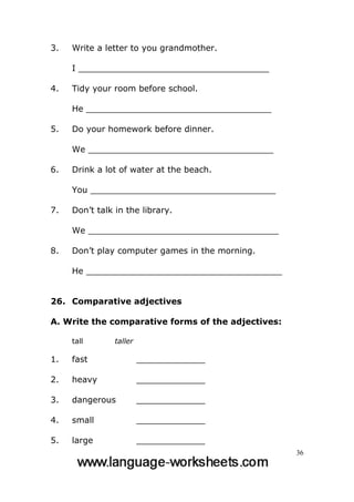Grammar worksheets | PDF