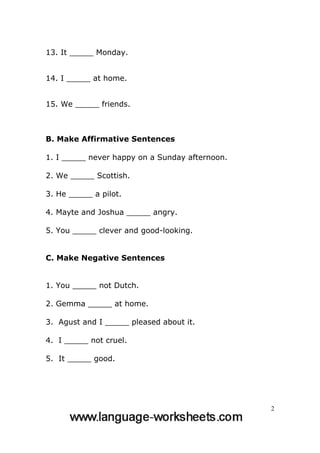 Grammar Worksheets For Elementary Students
