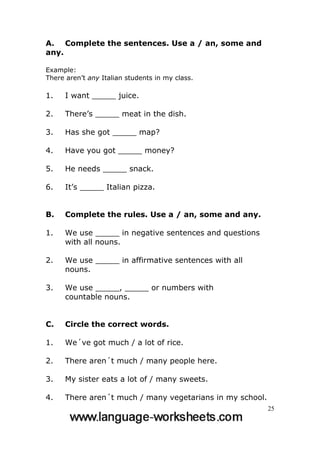 grammar worksheets
